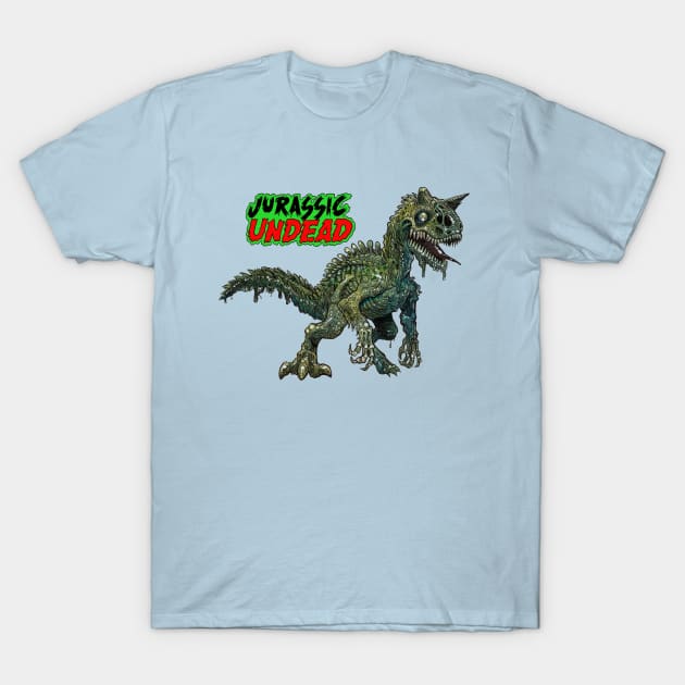 Purutaurus Dinosaur Zombie T-Shirt by rsacchetto